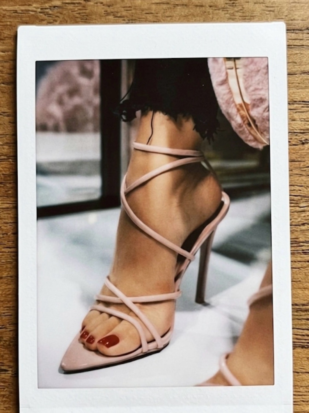 Ada Pointed-Toe Stiletto Heels in Blush nude